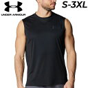 送料無料 アンダーアーマー ノースリーブ Tシャツ メンズ UNDER ARMOUR UAアーマードライ スリーブレスシャツ フィッティド トレーニングウェア ...