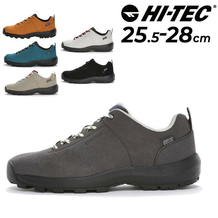 送料無料 ハイテック メンズ アウトドアスニーカー 2E HI-TEC AORAKI CLASSIC LO WP 透湿防水 抗菌防臭 衝撃吸収 男性 アウトドアシューズ キャンプ ハイキング ローカット メンズスニーカー ブランド アオラギ クラシック ロー WP くつ/HT-HK047