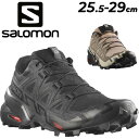 送料無料 サロモン トレイルランニングシューズ メンズ 靴 SALOMON SPEEDCROSS 6 男性用 ニュートラル ローカット 紐靴 ひも靴 ランニング...