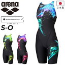 送料無料 アリーナ レディース 競泳水着 WA承認 水泳 スイムウェア arena AQUA RACING レーシング ワンピーススパッツ オープンバック・ハー...