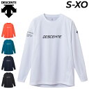 デサント 長袖 バレーシャツ メンズ ユニセックス DESCENTE バレーボール バレーボールシャツ ラグラン袖 吸汗 速乾 トップス スポーツウエア 長袖 プラクティスシャツ 長そで Tシャツ ロンT 練習着 大きいサイズ 服 ブランド アパレル 石川祐希選手/DV5SLT01U