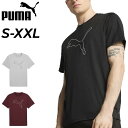 プーマ 半袖 Tシャツ メンズ PUMA TAD ESSENTIAL HEATHER LOGO TEE|トレーニングウェア 半袖シャツ プリントT 男性 スポー...