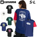 コンバース 半袖 Tシャツ メンズ ユニセックス CONVERSE プリントTシャツ バスケットボールウェア 吸汗速乾 男性 男子 スポーツウエア バックプリン...