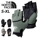 送料無料 ザ・ノース・フェイス 指先なし トレッキンググローブ 手袋 メンズ レディース THE NORTH FACE シンプルFLトレッカーズグローブ|ユニセ...