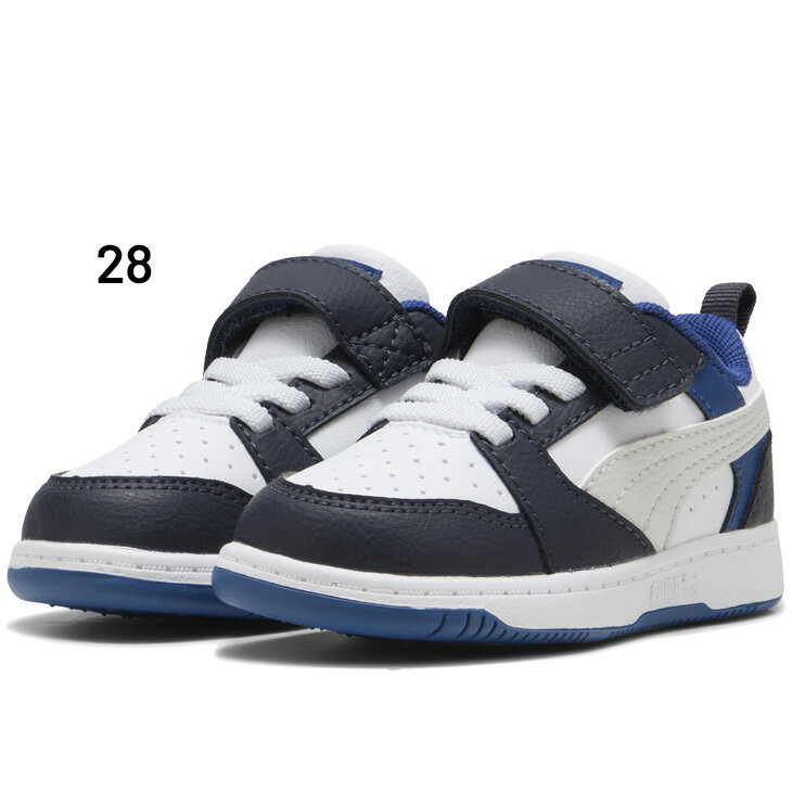 送料無料 プーマ ベビーシューズ スニーカー PUMA リバウンド V6 ロウ AC+ インファント 13-16cm 子供靴 ベビー靴 キッズシューズ 面ファスナー ゴム紐 スポーティ カジュアル 子ども 幼児 運動靴 ブランド くつ/397420