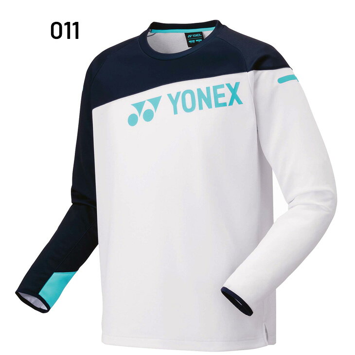 APWORLDの送料無料 ヨネックス ジュニア ライトトレーナー 長袖 YONEX キッズウェア 130cm 140cm 子供服 子ども用 ウォームアップシャツ 保温 バドミントン テニス ソフトテニス 卓球 スポーツウエア トップス 男女兼用 長袖シャツ 秋冬 練習着 部活 ブランド 服 アパレル/31060J｜アングル3