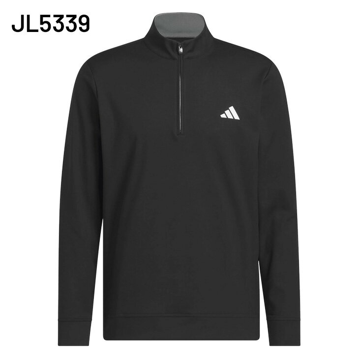 送料無料 アディダス スウェットシャツ 長袖 メンズ ゴルフウェア adidas GOLF ハーフジップ プルオーバー ゴルフトレーナー ストレッチ ゴルフスウェット 男性 紳士用 メンズウェア 秋冬 服 トップス ブランド ADIDAS GOLF アパレル/JVU44