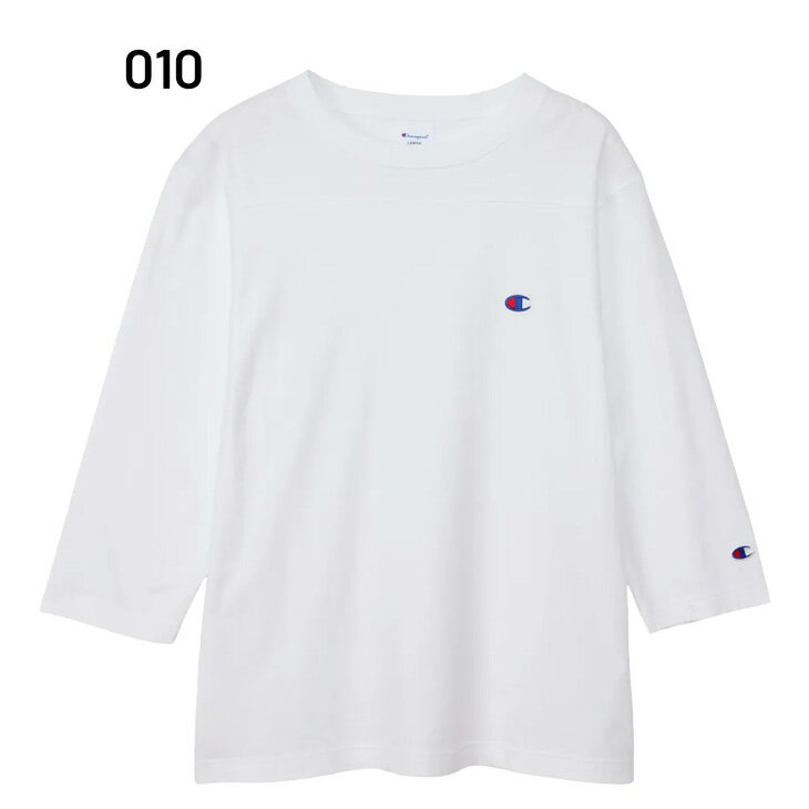 チャンピオン 7分袖シャツ メンズ Champion フットボールTシャツ ベーシック 3/4ス...