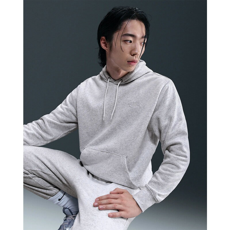 送料無料 ナイキ スウェット パーカー 長袖 メンズ NIKE クラブ フレンチテリー プルオーバー 裏毛 スエット パーカ フーディ スポーツウェア 男性 紳士 スポーツMIX シンプル 服 ライトグレー ブランド nike CLUB アパレル メンズファッション/FN3867-051