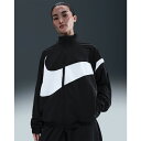 送料無料 ナイキ ジャケット レディース NIKE オーバーサイズド ウーブンジャケット|ナイロン アウター 女性用 スポーツウェア ビッグロゴ スポーツMIX トラックジャケット レディースウエア ジャンバー 上着 服 ブランド アパレル/HV4108-010