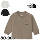 送料無料 ザ・ノース・フェイス 長袖 Tシャツ ベビー服 80cm 90cm THE NORTH FACE ポケットロゴティー 長袖シャツ ベビーウェア ロンT UVケア 長そで トップス 子供服 赤ちゃん 幼児 男の子 女の子 アウトドア カジュアル ブランド アパレル ギフト/NTB82526