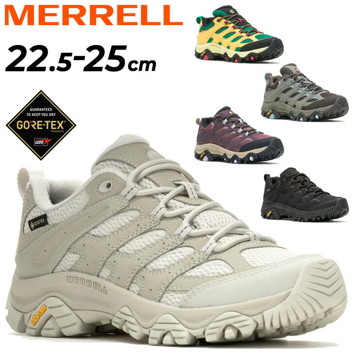 楽天APWORLD送料無料 メレル アウトドアシューズ レディース MERRELL MOAB 3 SYNTHETIC GORE-TEX 防水 ハイキングシューズ 靴 ローカット 登山 トレッキング 女性用 ゴアテックス ヴィブラムソール レディースシューズ スニーカー ブランド くつ/MOAB3SY-GTW