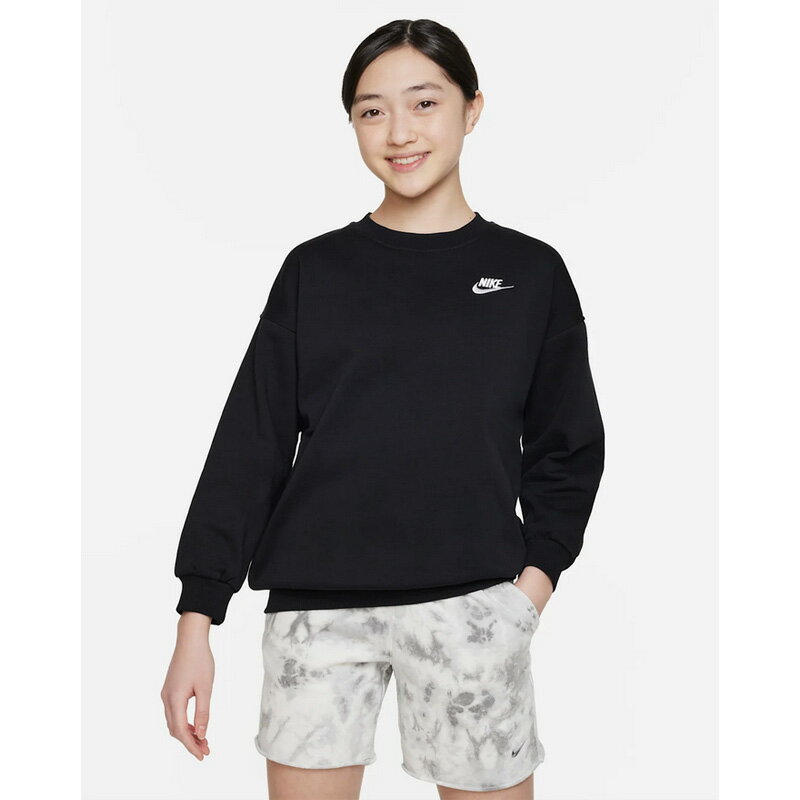 Other - ナイキ 長袖 トレーナー キッズ ジュニア NIKE クラブ フリース オーバーサイズ スウェットシャツ 裏起毛 130-160cm 子供服 スポーツウェア 秋冬 スエット 裏フリース 子ども 男の子 女の子 ブランド スポーティ カジュアル アパレル キッズウエア/FD2923-010