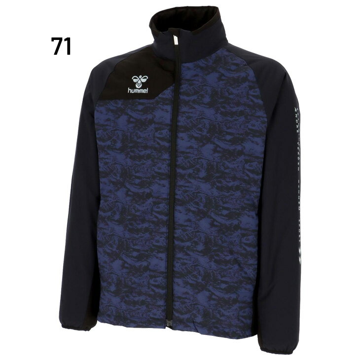 送料無料 ヒュンメル 中綿ジャケット 長袖 メンズ hummel パデットサーモジャケット 防寒 アウター フルジップ 保温 はっ水 サッカー スポーツウェア 男性 上着 秋冬 ウーブン トラックジャケット ブランド 服 アパレル メンズウエア/HAW2192