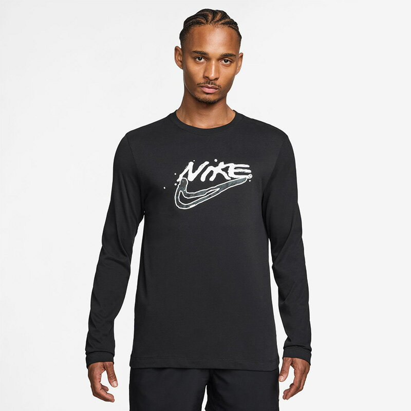 送料無料 ナイキ 長袖シャツ メンズ NIKE ナイキ DF プリントパック L/S Tシャツ トップス ロンT 手書..