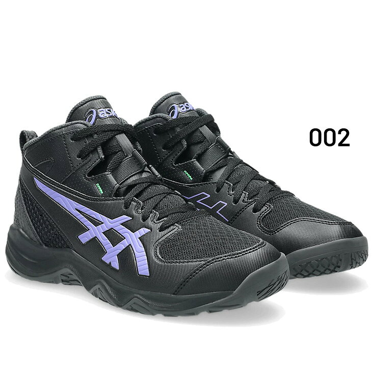 APWORLDの送料無料 アシックス ジュニア バスケットボールシューズ 20-22.5cm asics DUNKSHOT MB 10 エントリーモデル キッズ 子ども用 バッシュ ミッドカット ひも靴 初心者 小学生 中学生 部活 新入生 新学期 ブランド ダンクショットMB10 スポーツシューズ/1064A019-6S｜アングル2