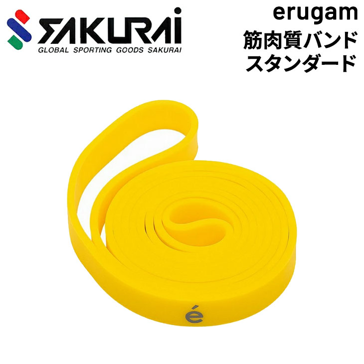 トレーニングバンド SAKURAI erugam エルガム 筋肉質バンド スタンダード ゴムバンド エクササイズ フィットネス 体幹 筋トレ 太もも 下半身 全身運動 家ジム 自宅トレ 宅トレ サクライ貿易 54154【取寄【返品不可(4.0)
