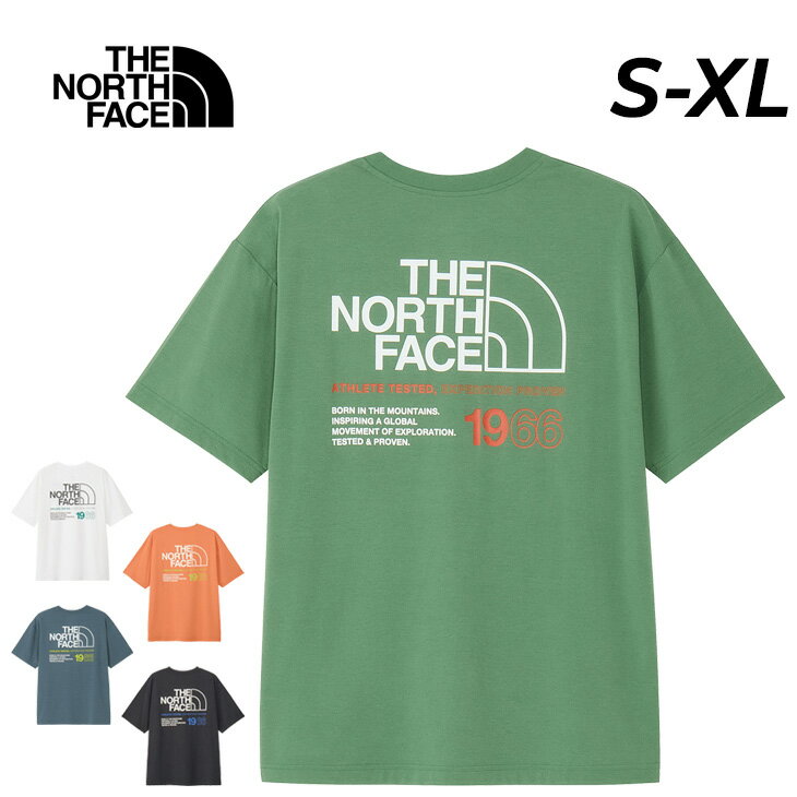 Other - 送料無料 ザ・ノース・フェイス 半袖 Tシャツ メンズ THE NORTH FACE S/S イーエス66ロゴワイドティー 吸汗速乾 UVカット 抗菌防臭 アウトドアウェア スポーツ 運動 普段使い 男性 メンズウエア ワイドシルエット バックプリント トップス 服 ブランド アパレル/NT32597