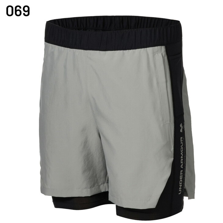 送料無料 アンダーアーマー メンズ ショートパンツ インナータイツ付 UNDER ARMOUR UAハイブリッド トレイン プロショーツ フィッティド 男性 トレーニング ハーフパンツ ベースレイヤー一体型 ジムトレ 筋トレ ランニング 男性 短パン ブランド ボトムス アパレル/6012577