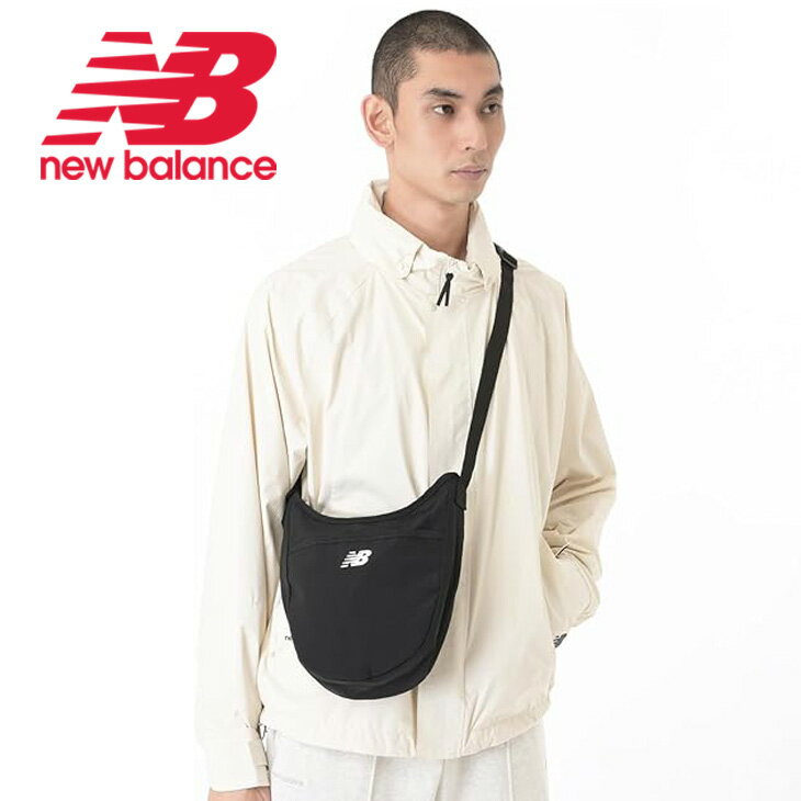 樂天商城 - 送料無料 ニューバランス ショルダーバッグ 2.5L メンズ レディース Newbalance 縦型 ショルダーハーフラウンドバッグ 斜め掛け 肩掛け ナイロン 鞄 ワンポイント スポーツバッグ タウン アウトドア レジャー 黒 ブランド 男女兼用 かばん/AC6793U
