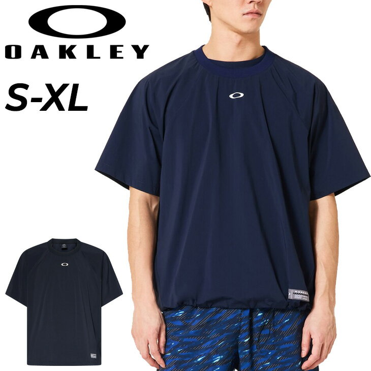送料無料 オークリー 半袖 ピステシャツ メンズ OAKLEY ピステトップ プルオーバー トレーニングウェア..