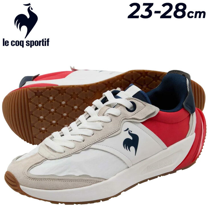 送料無料 ルコック スニーカー メンズ レディース 3E相当 le coq sportif LCS クオーツ アルファ 幅広 ローカット シワ加工アッパー スポーツ カジュアルシューズ 男女兼用 靴 スポーティ おしゃれ キレイめ ユニセックス ブランド QUARTZ くつ/LU6SSN01UZ【母の日】