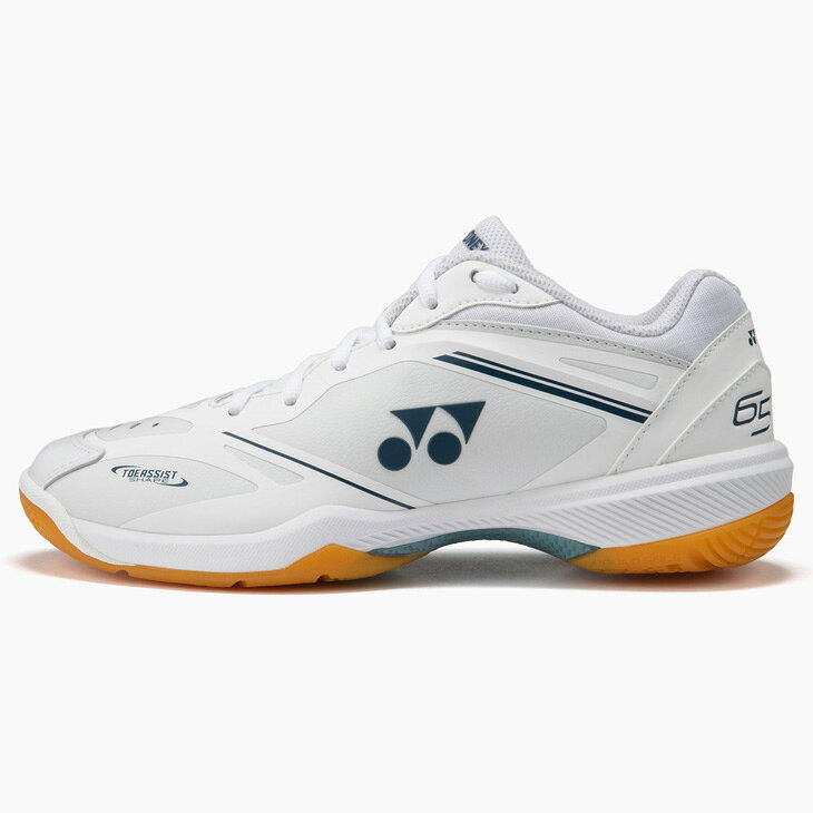 APWORLDの送料無料 ヨネックス バドミントンシューズ レディース 女性専用設計 YONEX パワークッション65Zウィメン ひも靴 ローカット 靴 女性用 女子 競技 スポーツシューズ バドシュー 白 ホワイト 室内用　室内シューズ 体育館ブランド くつ/SHB65Z4L1｜アングル2