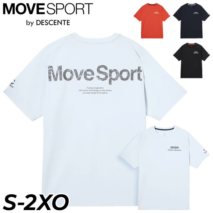 �ǥ���� �ࡼ�֥��ݡ��� Ⱦµ T����� ��� MOVESPORT by DESCENTE ��å���Ⱦµ����� �۴� UV���å� ���ȥ�å� ���ݡ���T�����...
