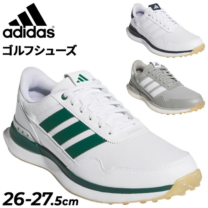 送料無料 アディダス メンズ 防水 ゴルフシューズ EE相当 adidas golf S2G 26 レザー スパイクレス ひも靴 ローカット スパイクレスシューズ メンズシューズ 男性用 ゴルフ靴 ブランド ADIDAS GOLF くつ クツ/OPJ89