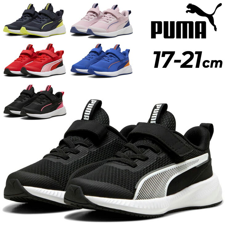送料無料 プーマ キッズシューズ スニーカー 17-21cm 子供靴 PUMA フライヤー 3 AC+ PS ｜ゴム紐 面ファスナー ベルトタイプ 子ども ジュ