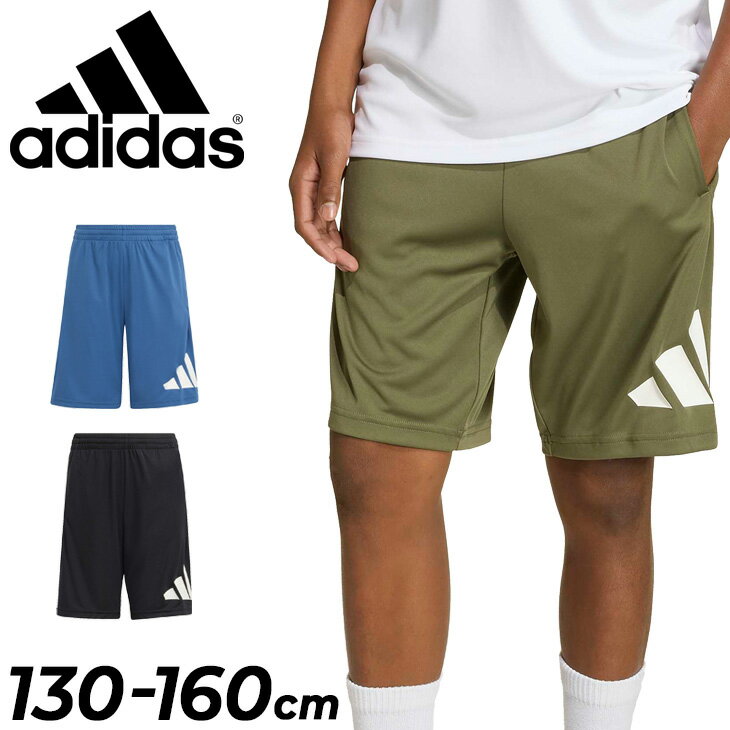 アディダス キッズ ジュニア ショートパンツ 130-160cm 子供服 adidas トレイン エッセンシャルズ ビッグロゴショーツ 子ども用 ハーフパンツ スポーツウェア こども 短パン 半ズボン キッズウェア トレーニング 運動 デイリー ボトムス 服 ブランド アパレル/BT669