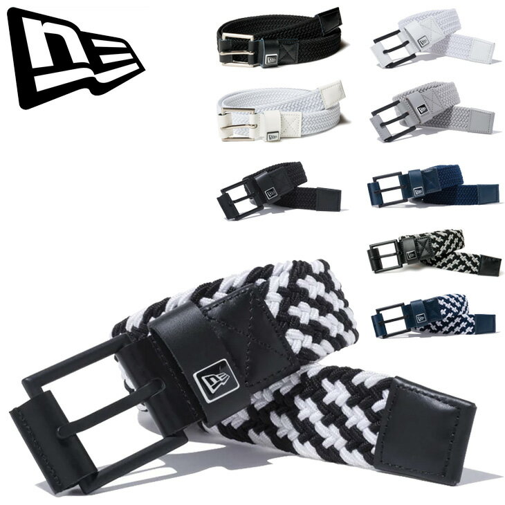 Free Shipping! New Era Stretch Weave Narrow Belt, Approx. 3.4cm Wide, for Men and Women, Braided Belt, Solid Color & Two-Tone Color, Classic, Unisex, Casual Fashion Accessory, Brand New Era, Men's Belt / 1451822