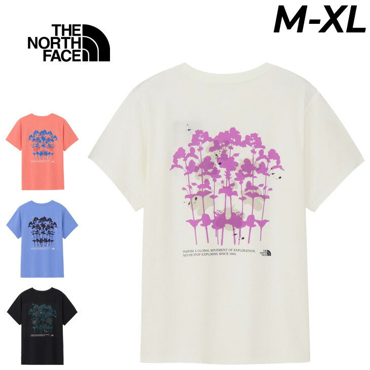 樂天商城 - 送料無料 ザ・ノース・フェイス 半袖 Tシャツ レディース THE NORTH FACE S/Sフラワーグラフィックティー 女性用 半そで トップス バックプリント 吸汗速乾 抗菌防臭 UVカット 登山 トレッキング トレーニング ランニング スポーツ アウトドア ブランド アパレル/NTW32687