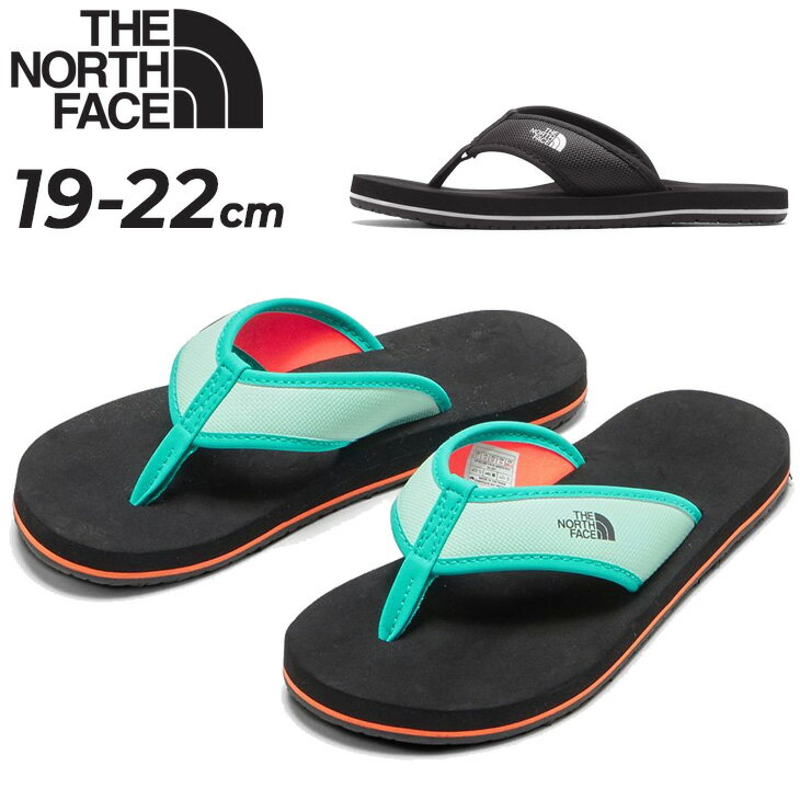 ザ ノース フェイス ジュニア ビーチサンダル 19-22cm THE NORTH FACE ノースフェイス ベースキャンプ フリップフロップ 子ども用 ビーサン シューズ キッズサンダル アウトドア カジュアル 旅行 普段履き こども 子供靴 軽量 ブランド くつ/NFJ02451