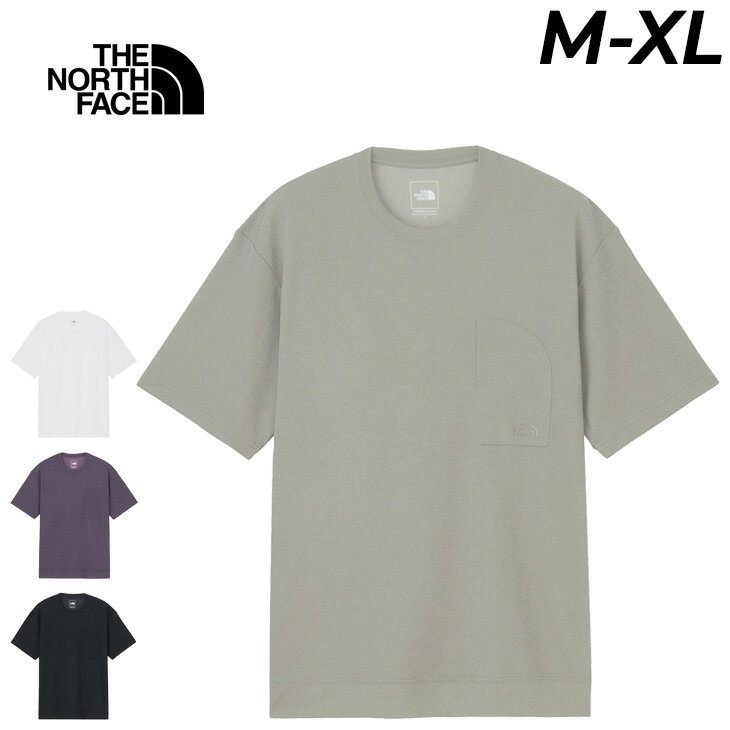 樂天商城 - 送料無料 ザ・ノース・フェイス 半袖 Tシャツ メンズ レディース THE NORTH FACE S/Sクレープウェーブティー 半そで ニットソー トップス 通気性 UVカット 半袖シャツ 春夏 アウトドアウェア カジュアル ウエア ブランド ユニセックス アパレル/NT32637