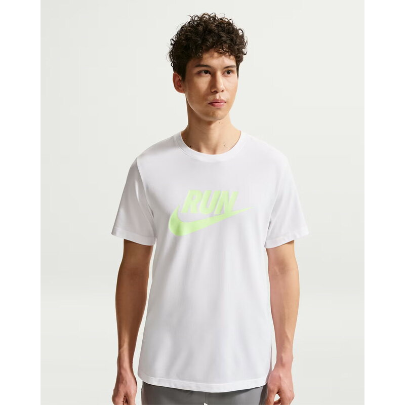 NIKE - ナイキ 半袖 Tシャツ メンズ NIKE Dri-FIT ラン スウッシュ S/S TEE ランニングウェア 速乾 通気 軽量 ジョギング マラソン トレーニング ジム 部活 スポーツウエア 男性 大きいサイズ 白 半そで 半袖シャツ スポーツTシャツ メンズウエア 服 ブランド アパレル/IH4239-103