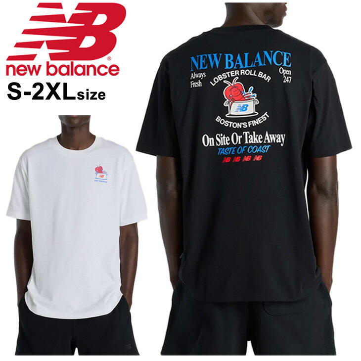 ◆ 商品詳細情報 ◆ ブランド ニューバランス NEWBALANCE 商品番号 MT61Y1F6 カラー (BK)ブラック (WT)ホワイト サイズ Sサイズ Mサイズ Lサイズ XLサイズ 2XLサイズ ■ヌードサイズは画像表示のサイズチャート「メンズサイズ表 インポートサイズ」を参照ください。 素材 綿100% 原産国 ベトナム製 ◆画像のカラーについて◆ 商品画像のカラーにつきましては、PC、モバイルなど閲覧環境等により実物のカラーと多少異なることもございます。 予めご理解のうえご注文を賜りますようお願いいたします。 ギフト対応 ※メーカー希望小売価格はメーカーサイトに基づいて掲載しています (記載価格が税抜き価格になっている場合もございます)【ニューバランス NEWBALANCE / メンズ / 半袖Tシャツ】 ◆　商　品　説　明 ◆ □□□当店で販売しております商品はすべて【正規取扱品】です□□□ ★メール便1点までOK★ ニューバランス(Newbalance)から、メンズの半袖Tシャツ[ロブスターロールTシャツ]です。 Lobster Rollをデザインした遊び心のあるグラフィックTシャツ。 ニューバランスに縁がある場所の食文化にインスパイアされたグラフィックデザインを、 上質な素材感のヘビーウェイト210gのコットンジャージで提案。 トレンドのゆったりしたリラックスフィットが、アクティブからデイリーまで幅広く活躍。 ■ヌードサイズは画像表示のサイズチャート「メンズサイズ表 インポートサイズ」を参照ください。