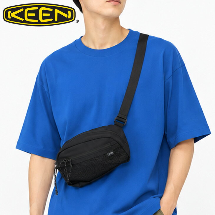 キーン ウエストバッグ メンズ レディース KEEN ナイロン ヒップバッグ ショルダーバッグ 3WAY ポーチ ウエストポーチ 斜めがけ 軽量 はっ水 UVカット UV50+ ユニセックス ミニバッグ アウトドア ブランド キャンプ フェス 旅行 小さめ 鞄 カジュアル/1030943