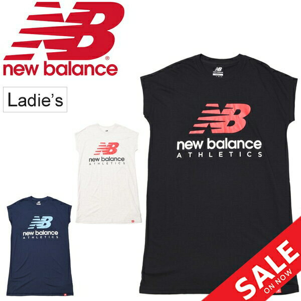 半袖カットソードレスワンピースレディースニューバランスNewbalance/エッセンシャルズアイコンTドレススポーツカジュアルウ