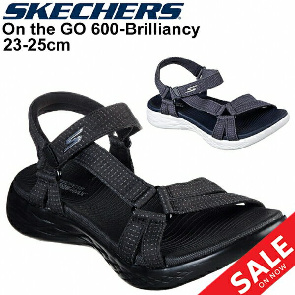 【全P5倍★7月30日限定】スポーツサンダル レディース シューズ スケッチャーズ SKECHERS On the GO 600 - Brilliancy ストラップサンダル 女性用 カジュアル シンプル オシャレ 婦人靴 スポカジ 15316のサムネイル