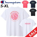 チャンピオン チャンピオン 半袖 Tシャツ レディース Champion E-MOTION バスケットボール スポーツウェア 吸汗速乾 抗菌防臭 女性 トップス バスケ プリントT 練習着 部活/CW-XB323