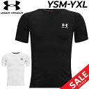 アンダーアーマー インナーシャツ 半袖 ジュニア 130-160cm 子ども UNDERARMOUR ヒートギア/スポーツウェア 子供服 アンダー 吸汗速乾 抗...