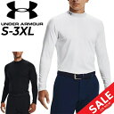 送料無料 アンダーアーマー インナーシャツ ゴルフウェア メンズ 長袖 モックネック UNDER ARMOUR GOLF UAコールドギア モックシャツ ベース...