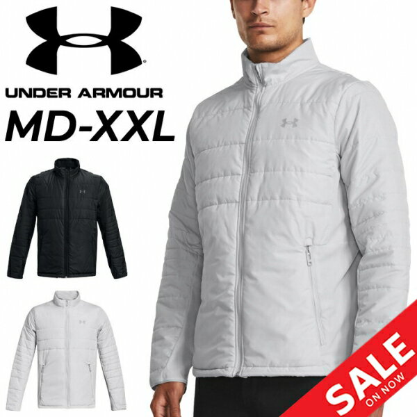 ◆ 商品詳細情報 ◆ ブランド アンダーアーマー UNDER ARMOUR 商品番号 1378057 カラー (001)ブラック/ピッチグレー (014)ヘイローグレー/モッドグレー サイズ MDサイズ LGサイズ XLサイズ XXLサイズ 素材 ポリエステル100％ 原産国 カンボジア製 ◆画像のカラーについて◆ 商品画像のカラーにつきましては、PC、モバイルなど閲覧環境等により実物のカラーと多少異なることもございます。 予めご理解のうえご注文を賜りますようお願いいたします。 ギフト対応 ※メーカー希望小売価格はメーカーサイトに基づいて掲載しています (記載価格が税抜き価格になっている場合もございます)【アンダーアーマー UNDER ARMOUR / メンズ / アウター】 ◆　商　品　説　明 ◆ □□□当店で販売しております商品はすべて【正規取扱品】です□□□ アンダーアーマー(UNDERARMOUR)から、 メンズのゴルフウェア「UAストーム セッションジャケット」です。 身頃と袖で綿の量を変えることで暖かさと動きやすさを両立 脇と袖下、側面にストレッチ素材を使用することで通気性を向上し、 スイングのストレスを軽減する。 スイングのしやすさを考えられた独自の肩回りのデザイン ◯COLDGEAR INFRARED(コールドギアインフラレッド) 遠赤外線を蓄え、反射するセラミックスを生地にプリントすることにより、身体を温める ・着脱が容易なフルジップタイプ ・両サイドにジップポケットあり ・STORM(ストーム)：撥水加工を施したファブリックが雨や雪をはじき、悪天候下でもドライで快適な状態を保つ ・フィット：ルーズ