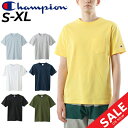 GW中も発送■Tシャツ 半袖 メンズ チャンピオン Champion ベーシック クルーネック 丸首 ポケット付き 男性 スポーツ カジュアル ポケT シンプル...