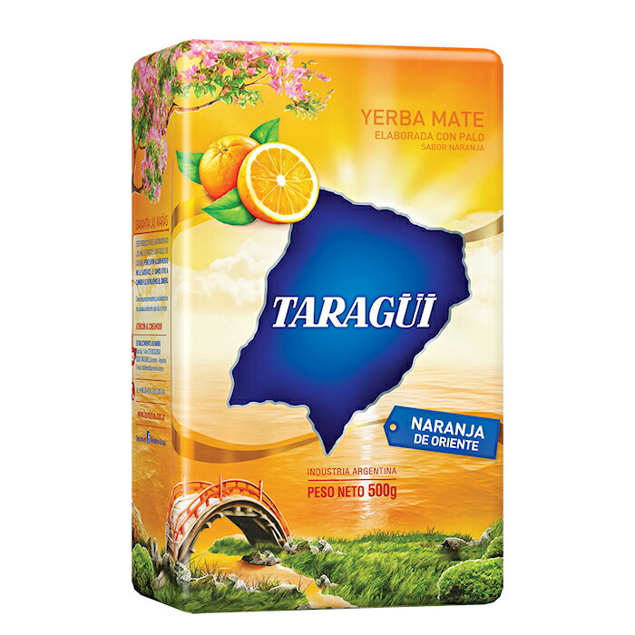 オレンジ香るマテ茶 ★アルゼンチンNo.1ブランド「タラグイ」のグリーン・マテ茶（茎入）＋オレンジ・フレーバーのマテ茶です。 ★ポリフェノール分とミネラル分をたっぷり吸収して育ちました。 ★グリーンマテ茶は焙煎をしていないので、ポリフェノールやビタミンが壊れずに豊富に残っています。 ★サッカー選手、アスリートたちが多く愛飲するパワーティー、ミネラル補給飲料としてのスポーツドリンクにもご利用ください。 ★ダイエット時の補助飲料としても。 【原材料】イェルバ・マテ98.2%、オレンジ・フレーバー1.8% 【内容量】茶葉500g (ConPalo Loose Leaf 500g) 【原産国】アルゼンチン共和国 【輸入元】(株)アキュウェル・コーポレーション 【入れ方】 ☆一人分の目安、ティースプーン1杯を急須やティーポット等に入れ、80℃程度のお湯を注ぎ、3〜5分待ちます。 ☆コーヒー豆の代わりに、コーヒードリッパーでも楽しめます。 ☆ボンビージャ（ボンビーリャ）というコシ器付ストローを用いて、本場ガウチョの飲み方も可能です。 ☆水出しでアイスマテ茶（テレレ）としてもお飲みいただけます。 ※ご注文時に「備考」欄に「レビューする」と明記すると、プラボンビーリャ（マテ茶専用ストロー）を1本プレゼント。後ほど感想などをご記入してください。 ラスマリアス農園では、農薬を使用せず、GMP（適正製造基準）とHACCP（食品の安全管理手法）に基づき、エキスパートが最適なブレンドをしてテイストや品質を厳しく管理しています。 【賞味期限】：2025/02/28ジャングルのパワー、「タラグイ」マテ・オレンジ・フレーバー アルゼンチンのトロピカルな気候で、ポリフェノールやミネラルをたっぷり吸収して無農薬で育ったマテ茶は「飲むサラダ」と称されるほど。 オレンジ・フレーバーのマテ茶です。