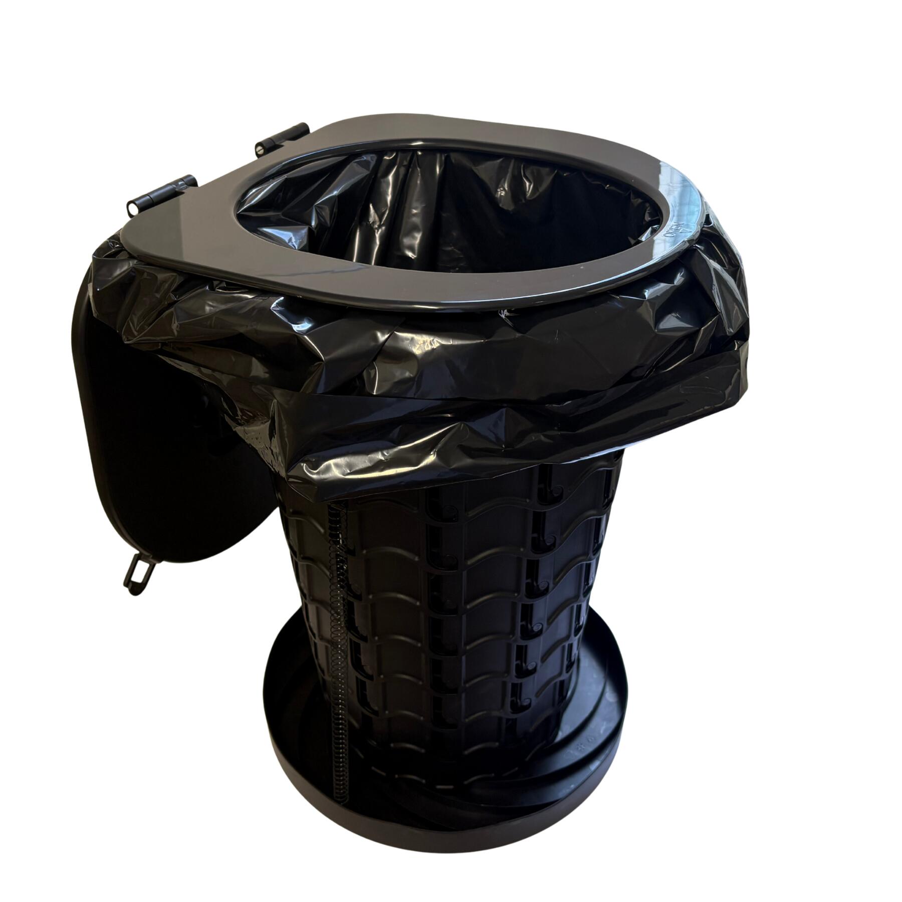 【すぐ使える完全セット】簡易トイレ本体＋緊急トイレ処理セット10回分 消臭凝固剤 防災グッズ 車中泊 介護 キャンプ