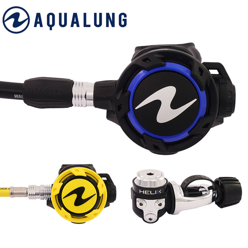 レギュレータ・オクトセット アクアラング AQUALUNG HELIX ヘリックス（ラバーホース） ダイビング 重器材 スキューバダイビング