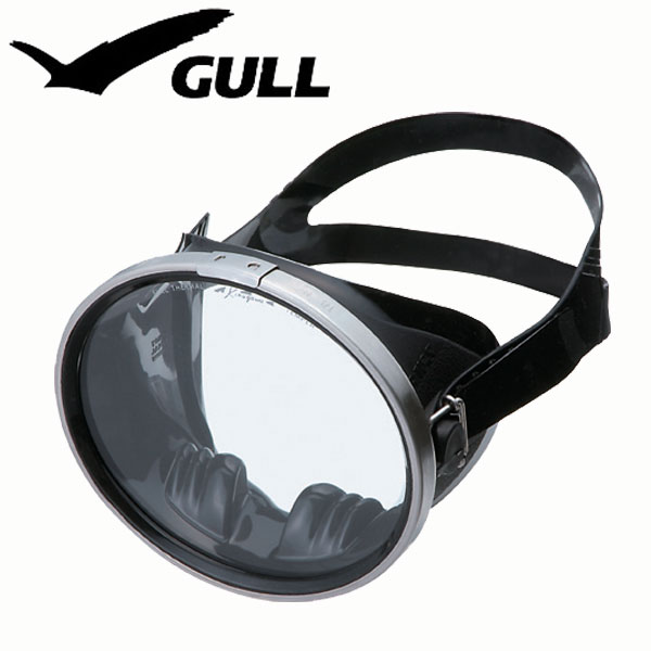 ダイビング用マスク GULL/ガル アビス ブラックシリコン GM-1086B