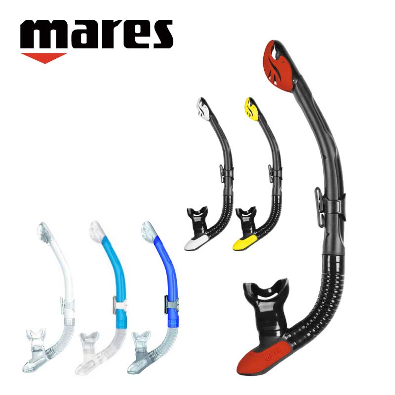 ドライスノーケル mares マレス エルゴ ドライ ダイビング 軽器材|シュノーケル シュノーケリング スノーケル スノーケリング ダイビング用品 1